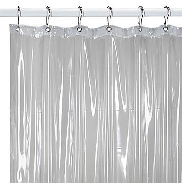 Medium Weight Shower Curtain Liner in Clear