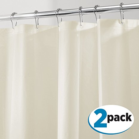 mDesign PEVA 3G Shower Curtain Liner (Pack of 2)